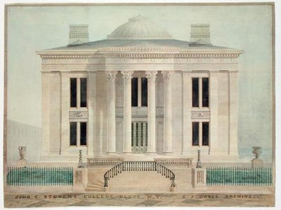 Residência de John Cox Stevens, New York City de Alexander Jackson Davis