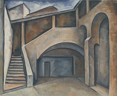 Pátio, 1913 de Alexander Kanoldt