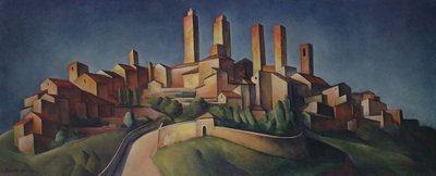 San Gimignano, 1922 de Alexander Kanoldt