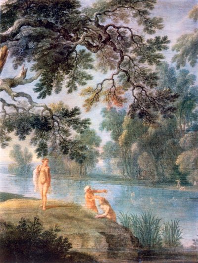 Nymths Bathing, detalhe, c1620-1652 de Alexander Keirincx