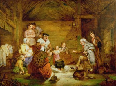 No Lar do Crofter, 1868 de Alexander Leggett