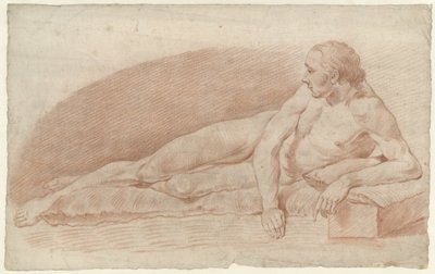 Reclinando nu masculino, à direita de Alexander Liernur