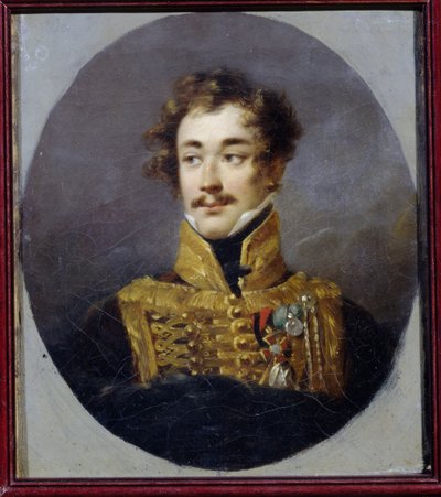 Retrato do Conde Alexander Olsufyev (1790-1853). (Retrato do Conde Alexander Olsufyev). Pintura de Alexander (Alexandre) Molinari (1772-1831), óleo sobre tela de Alexander Molinari
