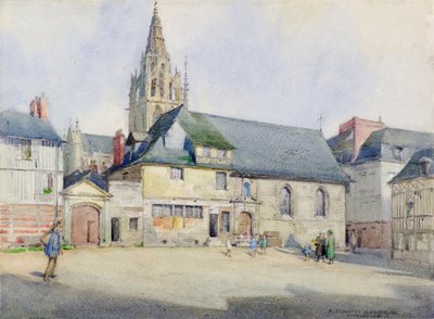 Caudebec-en-Caux (aguarela) de Alexander Nesbit Paterson