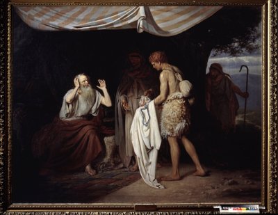 O casaco ensanguentado de Joseph é trazido para Jacob. Depois de terem vendido seu irmão José como escravo no Egito, com ciúmes da preferência de seu pai por José, os irmãos apresentam sua túnica a Jacó, para de Alexander Nikanorovich Novoskoltsev