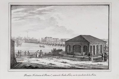 Cabine de Peter the Great Series Vistas de São Petersburgo, década de 1820 de Alexander Pluchart
