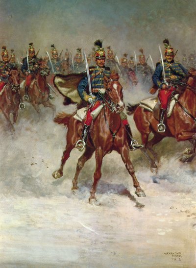 Hussardos no galope de Alexander Pock