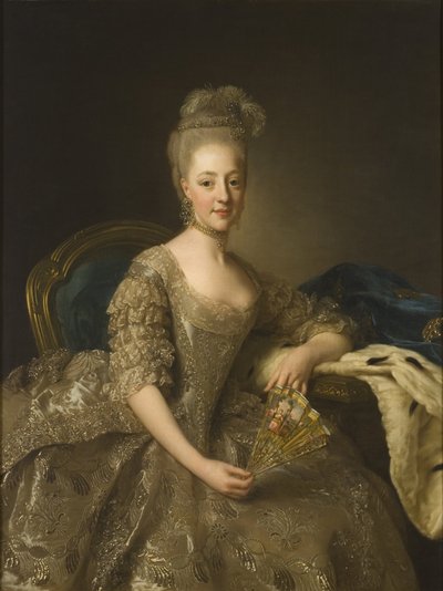 Hedvig Elisabet Charlotta (1759-1818), princesa da Suécia, duquesa de Södermanland, mais tarde rainha da Suécia e da Noruega de Alexander Roslin