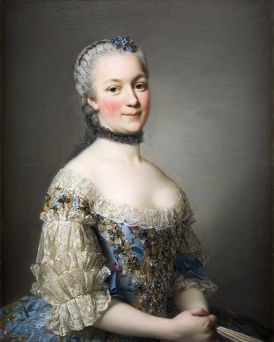 Retrato, mulher de Alexander Roslin