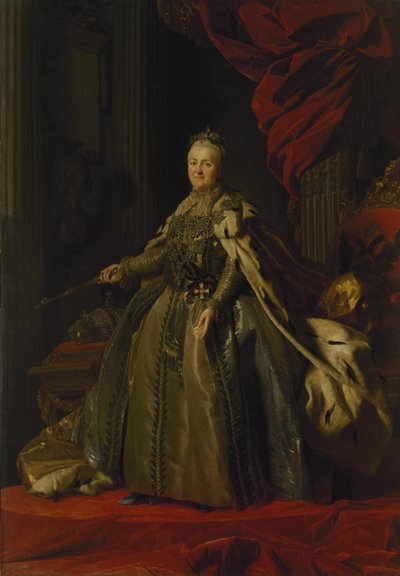 Retrato de Catarina II, 1776-77 de Alexander Roslin