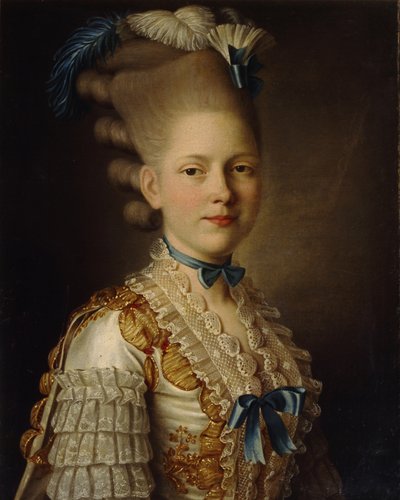 Retrato da Condessa Kh. Obolenskaya, ca 1776 de Alexander Roslin