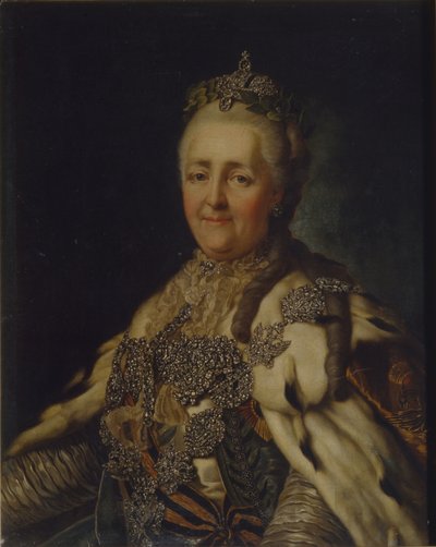Retrato da imperatriz Catarina II 1729-1796 de Alexander Roslin