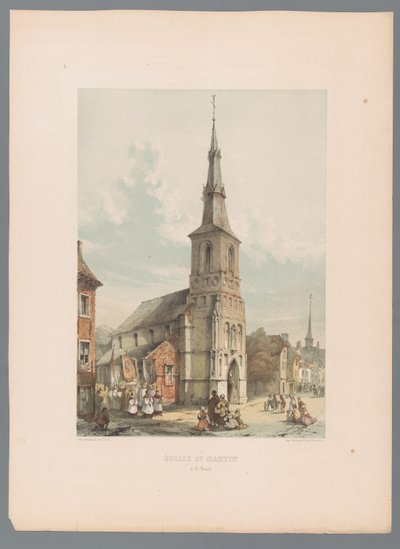 Vista da igreja de St. Martin em Sint-Truiden
Église de St. Martin à St. Trond (título sobre o objecto) de Alexander Schaepkens