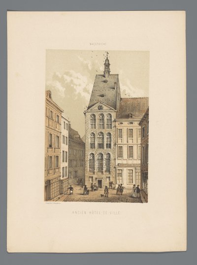 Antiga Câmara Municipal de Maastricht
Ancien Hôtel-de-ville (título sobre o objecto)
Monuments de Maestricht (título da série) de Alexander Schaepkens