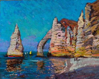 Arco marinho das falésias de Étretat de Alexander Shandor