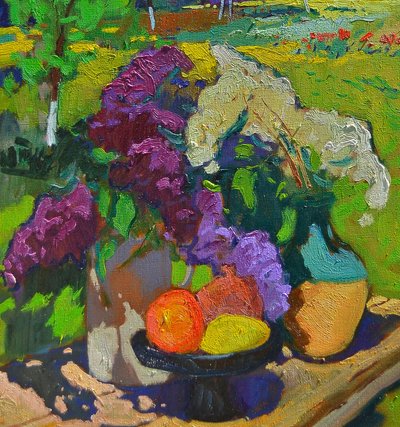 Lilases e Frutos Banhados pelo Sol de Alexander Shandor
