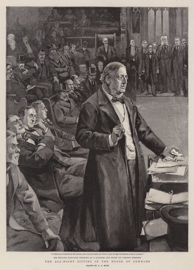 A noite toda sentada na Câmara dos Comuns de Alexander Stuart Boyd