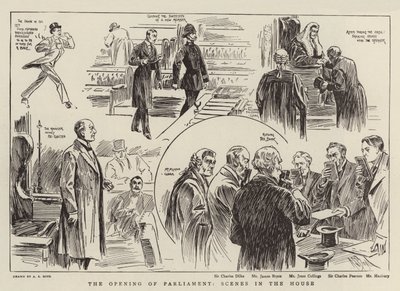A abertura do parlamento, cenas na casa de Alexander Stuart Boyd