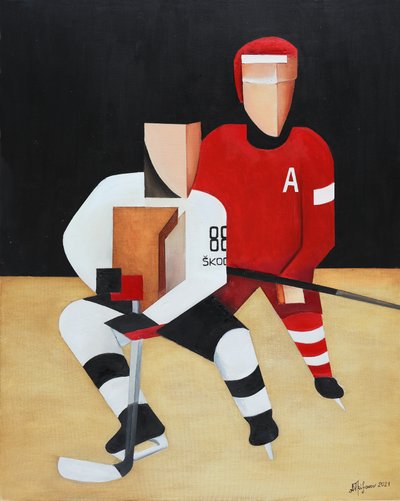 Jogadores de hóquei geométricos de Alexander Trifonov