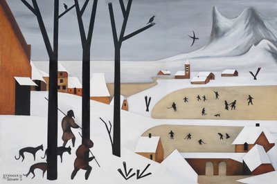 Caçadores na Aldeia de Inverno de Alexander Trifonov