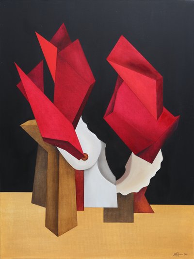 Figura geométrica vermelha de Alexander Trifonov