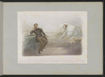 Gustave Doré no seu leito de morte de Alexander Ver Huell