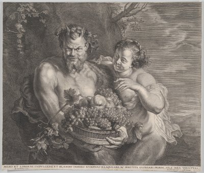 Sater e Bacchanati, CA. 1650-95. de Alexander Voet