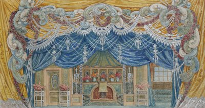 Projeto de palco, década de 1920. de Alexander Yakovlevich Golovin