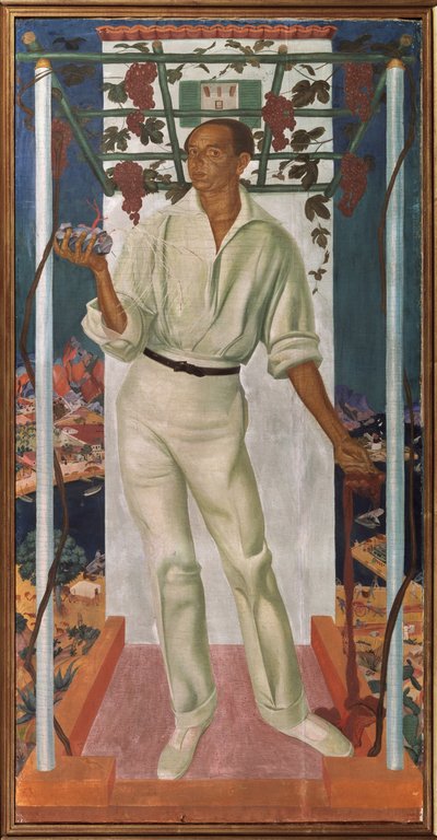 Retrato do artista mexicano Roberto Montenegro Nervo 1887-1968, 1915 de Alexander Yevgenyevich Yakovlev