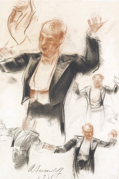 Serge Koussevitzky conduzindo de Alexander Yevgenyevich Yakovlev