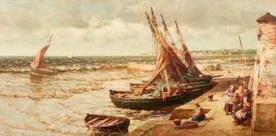 Porto de St. Monance (óleo sobre tela) de Alexander Young