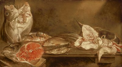 Ainda vida com peixe, 1640 de Alexander van Adriaenssen