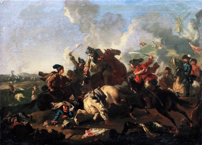Cena da batalha de Poltava de Alexander von Kotzebue