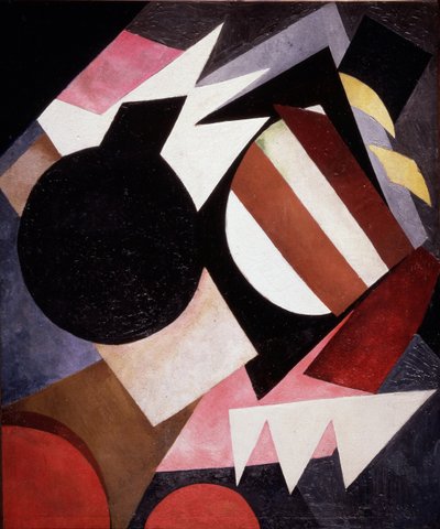 Ainda vida construtivista, 1917 de Alexandra Alexandrowna Exter