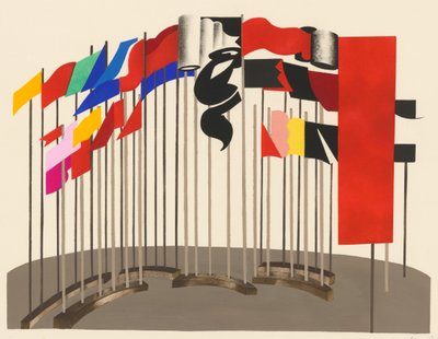 Projeto cenográfico do portfólio Décors de Théâtre, 1930. de Alexandra Alexandrowna Exter