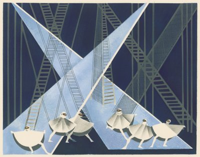 Projeto cenográfico do portfólio Décors de Théâtre, 1930. de Alexandra Alexandrowna Exter