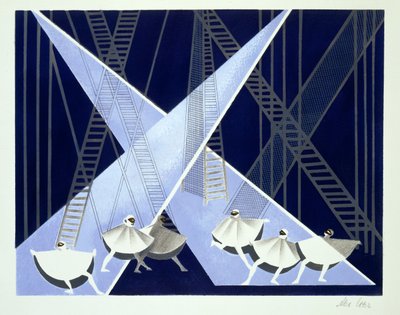 Cenário para um Ballet, ilustração de 