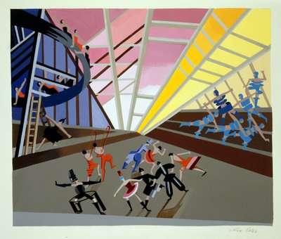 Cenário para um Ballet, ilustração de 