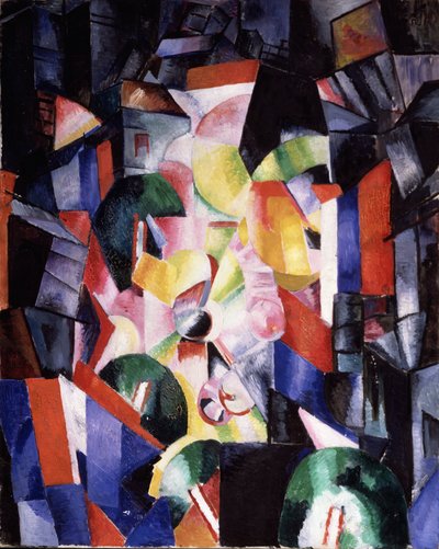 A cidade à noite, 1915 de Alexandra Alexandrowna Exter