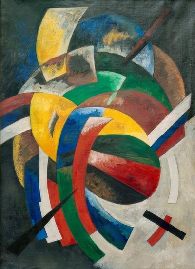 Dinâmica das cores (azul-branco-vermelho) de Alexandra Alexandrowna Exter