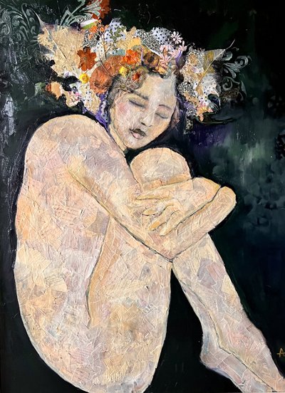 Mulher nua em contemplação de Alexandra Higgins