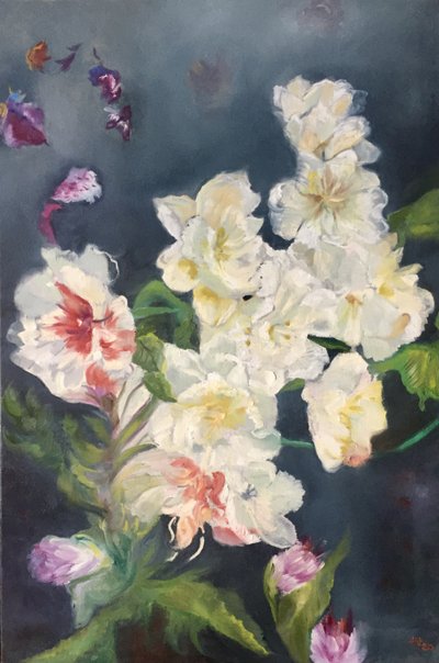 Flores brancas e delicadas de Alexandra Higgins