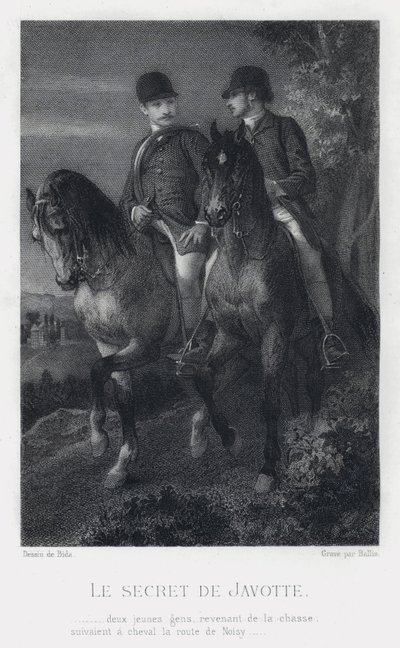 O Segredo De Javotte (gravura) de Alexandre (after) Bida
