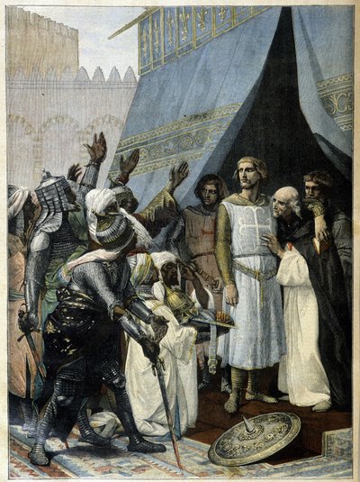 Saint Louis em Jerusalém (da pintura de Cabanel) - no "Le Petite Journal" de 11 de Setembro de after Alexandre Cabanel