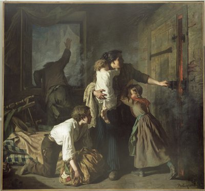 O fogo, 1850 de Alexandre Antigna