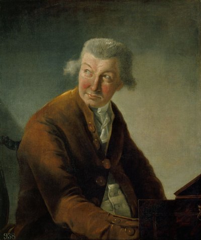 Retrato de Carl Friedrich Abel 1723-1787 de Alexandre Auguste Robineau