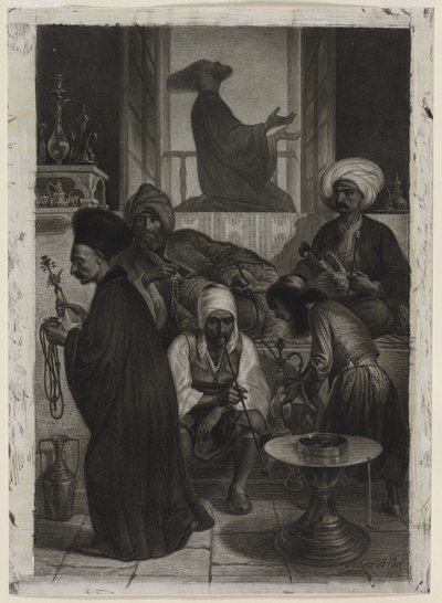 Café em Constantinopla de Alexandre Bida