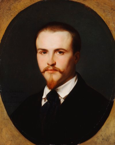 Um auto-retrato, comprimento do busto, 1847 de Alexandre Cabanel