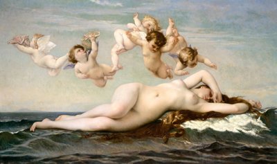 O nascimento de Vênus, 1875. de Alexandre Cabanel