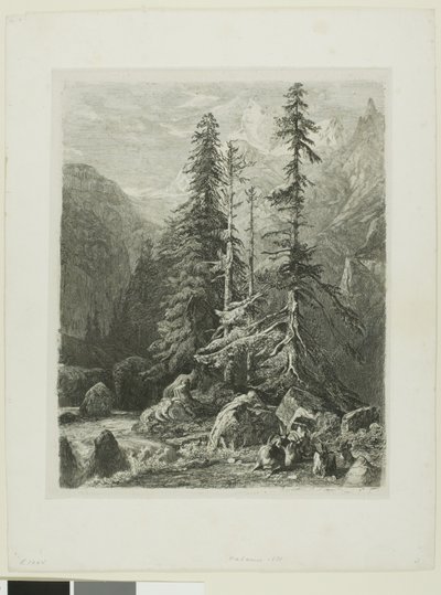 Paisagem alpina de Alexandre Calame